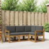 Ensemble de canapés d'extérieur 4 pcs Naturel et Anthracite 527742527742