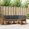 Ensemble de canapés d'extérieur 4 pcs Naturel et Anthracite 527744527744