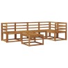 Ensemble de Canapés 6 pcs Naturel Bois d'Acacia Massif 527761527761