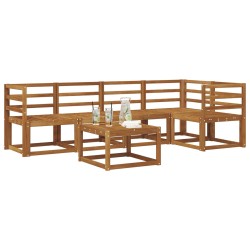 Ensemble de Canapés 6 pcs Naturel Bois d'Acacia Massif 527761527761