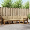 Ensemble de canapés d'extérieur 5 pcs Naturel et Beige 527767527767