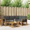 Ensemble de canapés d'extérieur 5 pcs Naturel et Anthracite 527768527768
