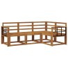 Ensemble de canapés d'extérieur 4 pcs Naturel 527778527778