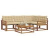 Ensemble de canapés d'extérieur 5 pcs Naturel et Beige 527786527786