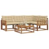 Ensemble de canapés d'extérieur 5 pcs Naturel et Beige 527790527790