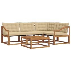 Ensemble de canapés d'extérieur 5 pcs Naturel et Beige 527794527794
