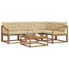 Ensemble de canapés d'extérieur 5 pcs Naturel et Beige 527794527794