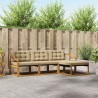 Ensemble de canapés d'extérieur 4 pcs Naturel et Beige 527797527797