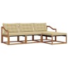 Ensemble de canapés d'extérieur 4 pcs Naturel et Beige 527797527797