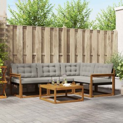 Ensemble de canapés d'extérieur 5 pcs Gris Naturel et Clair 527809527809