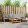 Ensemble de canapés d'extérieur 5 pcs Gris Naturel et Clair 527809527809
