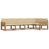 Ensemble de canapés d'extérieur 5 pcs Naturel et Beige 527819527819
