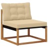 Ensemble de canapés d'extérieur 5 pcs Naturel et Beige 527819527819