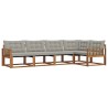 Ensemble de canapés d'extérieur 5 pcs Gris Naturel et Clair 527825527825