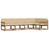 Ensemble de canapés d'extérieur 5 pcs Naturel et Beige 527826527826