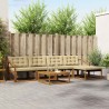 Ensemble de canapés d'extérieur 6 pcs Naturel et Beige 527833527833