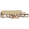 Ensemble de canapés d'extérieur 6 pcs Naturel et Beige 527837527837