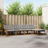 Ensemble de canapés d'extérieur 5 pcs Gris Naturel et Clair 527849527849