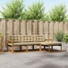 Ensemble de canapés d'extérieur 4 pcs Naturel et Beige 527864527864