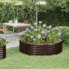 Lit surélevé de jardin Acier galvanisé marron 527877527877