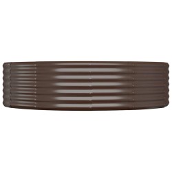 Lit surélevé de jardin Acier galvanisé marron 527877527877