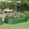 Lit surélevé de jardin Acier galvanisé 214x140x36cm Vert 527878527878