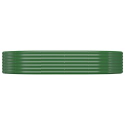 Lit surélevé de jardin Acier galvanisé 214x140x36cm Vert 527878527878