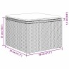 Ensemble de canapé de jardin avec coussin 8 pcs Noir polyrotin 527893527893