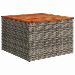 Ensemble de canapé de jardin avec coussin 6 pcs Gris polyrotin 527953527953