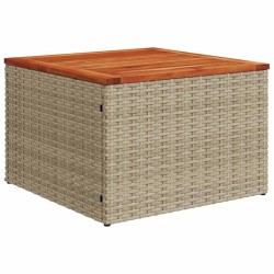Ensemble de canapé de jardin avec coussin 5 pcs Beige polyrotin 527956527956