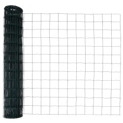 Clôture avec poteau Vert 1,2 x 25 m Acier 527989527989