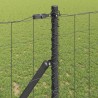Clôture avec poteau Gris 1,2 x 25 m Acier 528016528016
