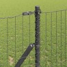 Clôture avec poteau Gris 1,2 x 10 m Acier et PVC 528023528023