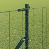 Clôture avec poteau Vert 1,6 x 10 m Acier et PVC 528037528037