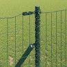 Clôture avec poteau Vert 1 x 25 m Acier et PVC 528043528043
