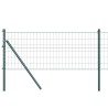 Clôture avec poteau Vert 0,6 x 25 m Acier et PVC 528044528044