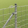 Clôture avec poteau Argenté 1,2 x 25 m Acier 528124528124