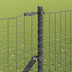 Poteau de clôture. 26 pcs Gris 3,2 x 3,2 x 200 cm 528209528209