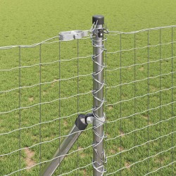Poteau de clôture. 26 pcs Gris 3,2 x 3,2 x 150 cm 528250528250