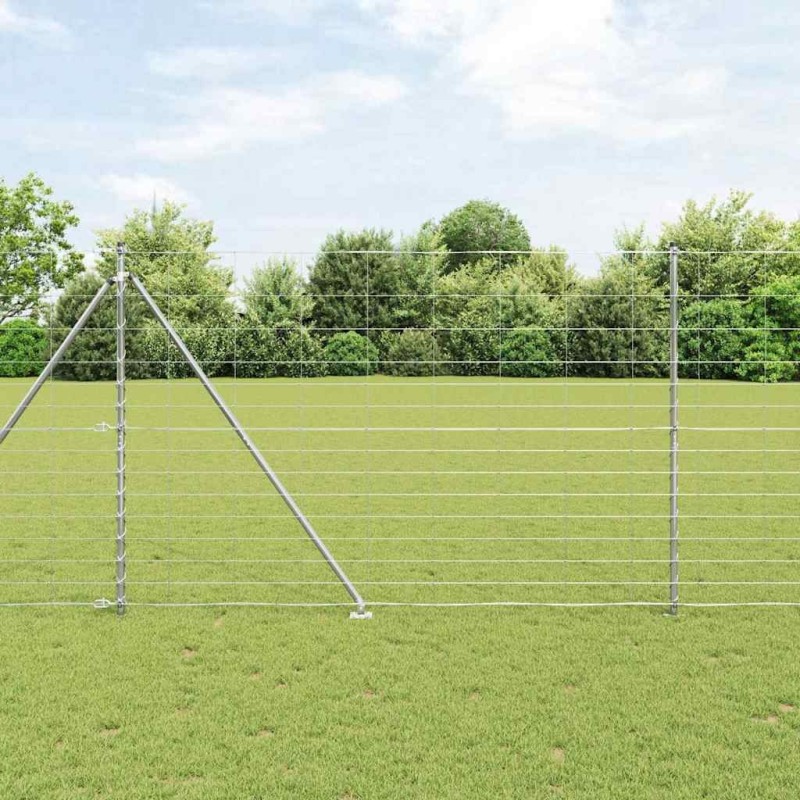 Poteau de clôture. Galvanisé 50 x 1,6 m Acier 528278528278