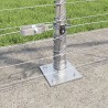 Poteau de clôture. Galvanisé 25 x 1,2 m Acier 528280528280