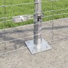 Poteau de clôture. Galvanisé 25 x 1,2 m Acier 528282528282