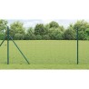 Poteau de clôture. Vert 10 x 1 m (25 x 25 mm de maille) Acier 528322528322