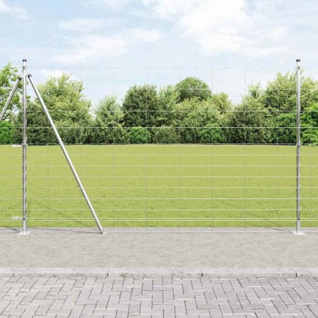Poteau de clôture. Galvanisé 50 x 1,5 m Acier 528387528387