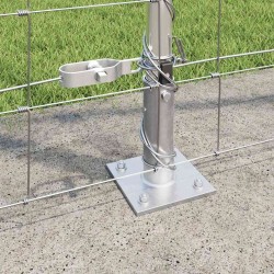 Poteau de clôture. Galvanisé 50 x 1,4 m Acier 528391528391