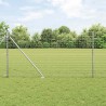 Poteau de clôture. 26 pcs Gris 3,2 x 3,2 x 205 cm 528450528450