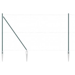 Poteau de clôture. 26 pcs Gris 3,2 x 3,2 x 225 cm 528459528459