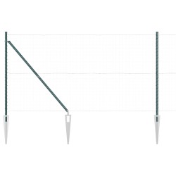 Poteau de clôture. 26 pcs Gris 3,2 x 3,2 x 205 cm 528461528461