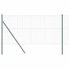 Clôture avec poteau Vert 1,2 x 10 m Acier et PVC 528475528475