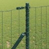 Clôture avec poteau Vert 1,2 x 10 m Acier et PVC 528476528476